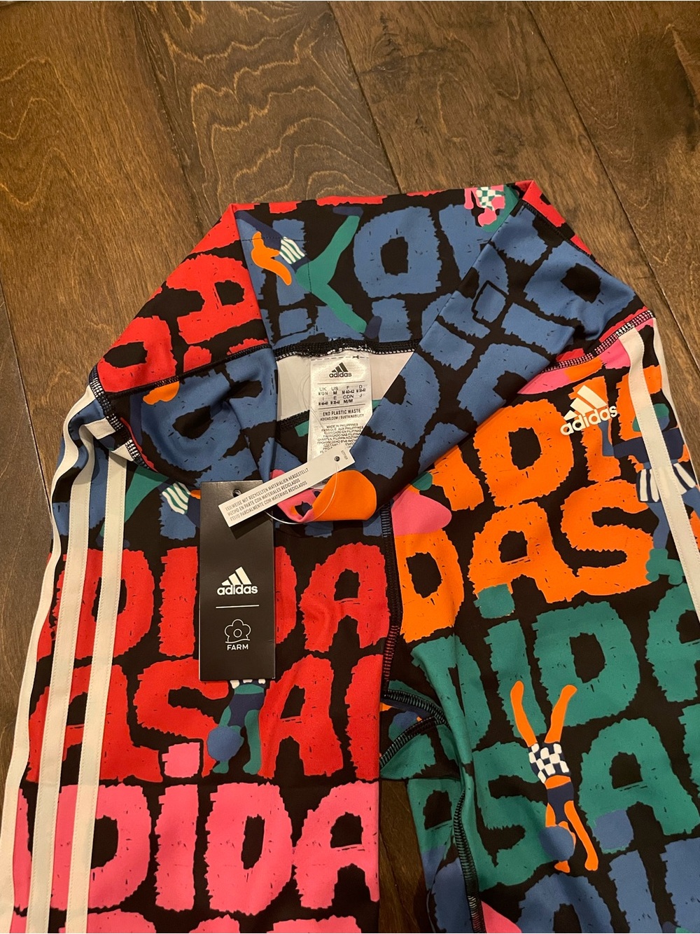 Adidas Farm Multicolor Logo-Print Hoodie & Shorts Set - Picture 5 of 6